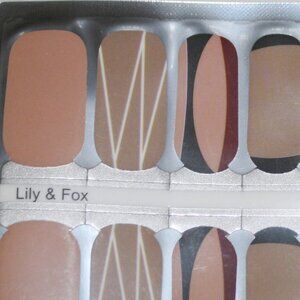 3 For 15 - LILY & FOX - Neutral Geometric Mod Retro Nail Stickers Wraps Strips